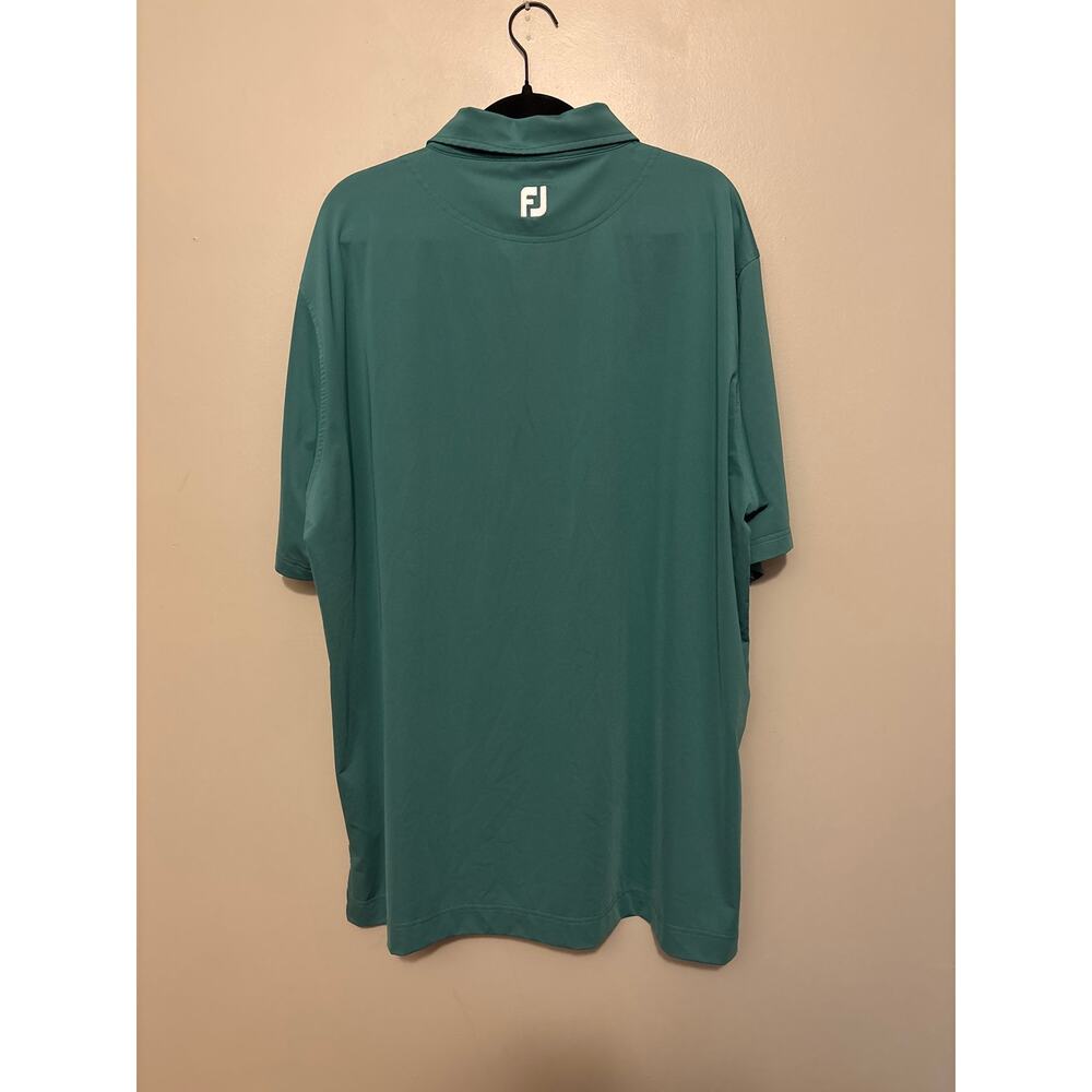FootJoy Green short-sleeved Performance golf polo shirt 2XL